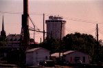 Taken from Peace Street Bridge with a long telephoto lens. The sand house, old yard office now gone